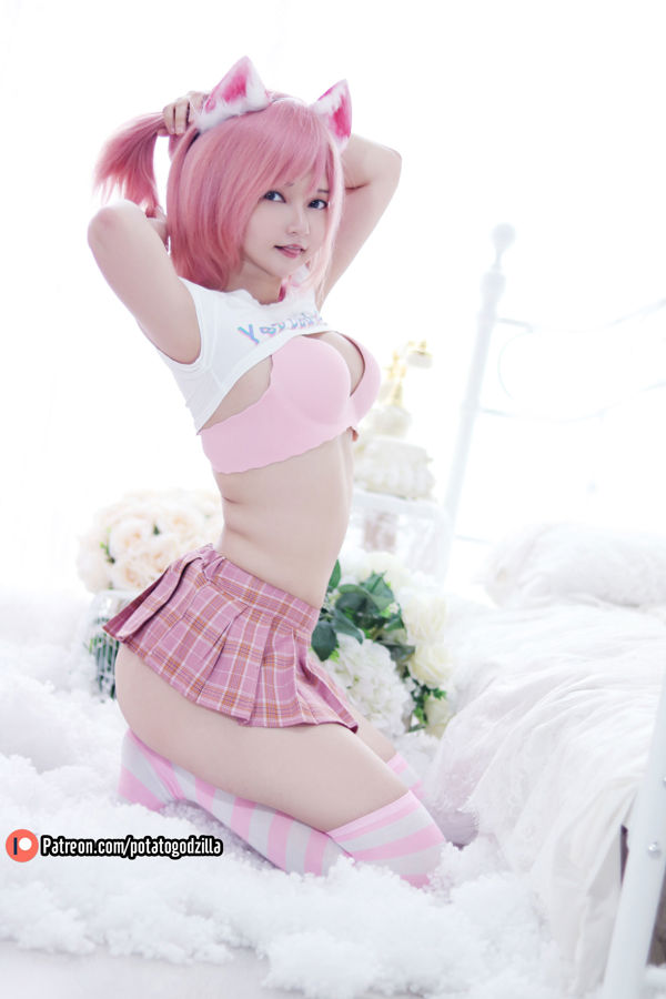 [Foto de celebridade da Internet COSER] Potato Godzilla, Miss Coser - Pink Casual